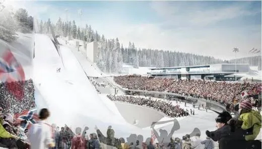 Personengruppe bei „Trondheim will Nordische Ski-WM 2021. Der Sommer zeigt: sie sind bereit!“