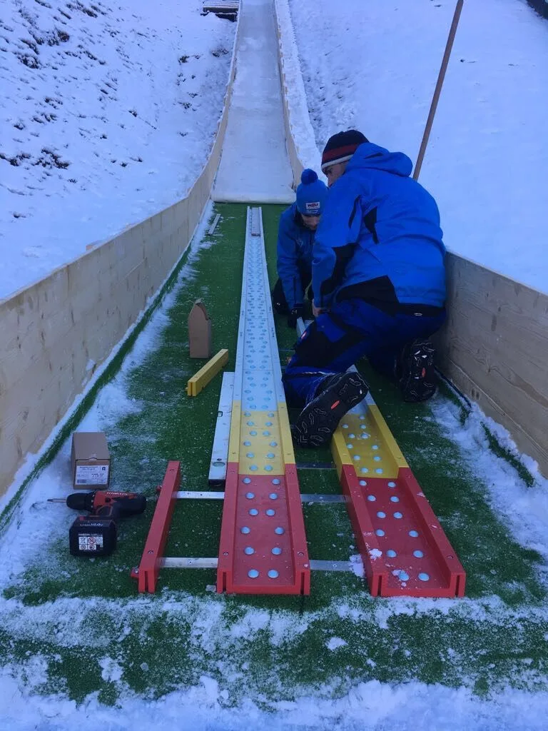 Verschneite Außenaufnahme