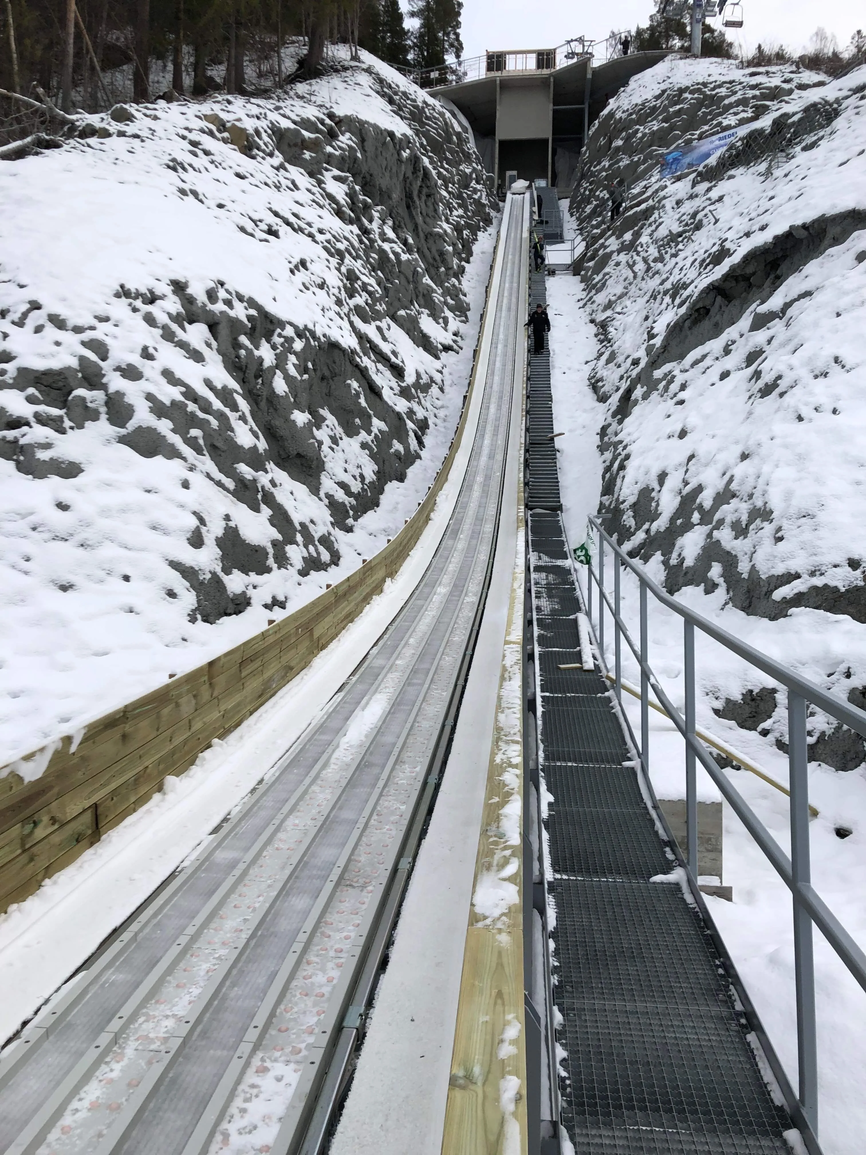 Verschneite Außenaufnahme