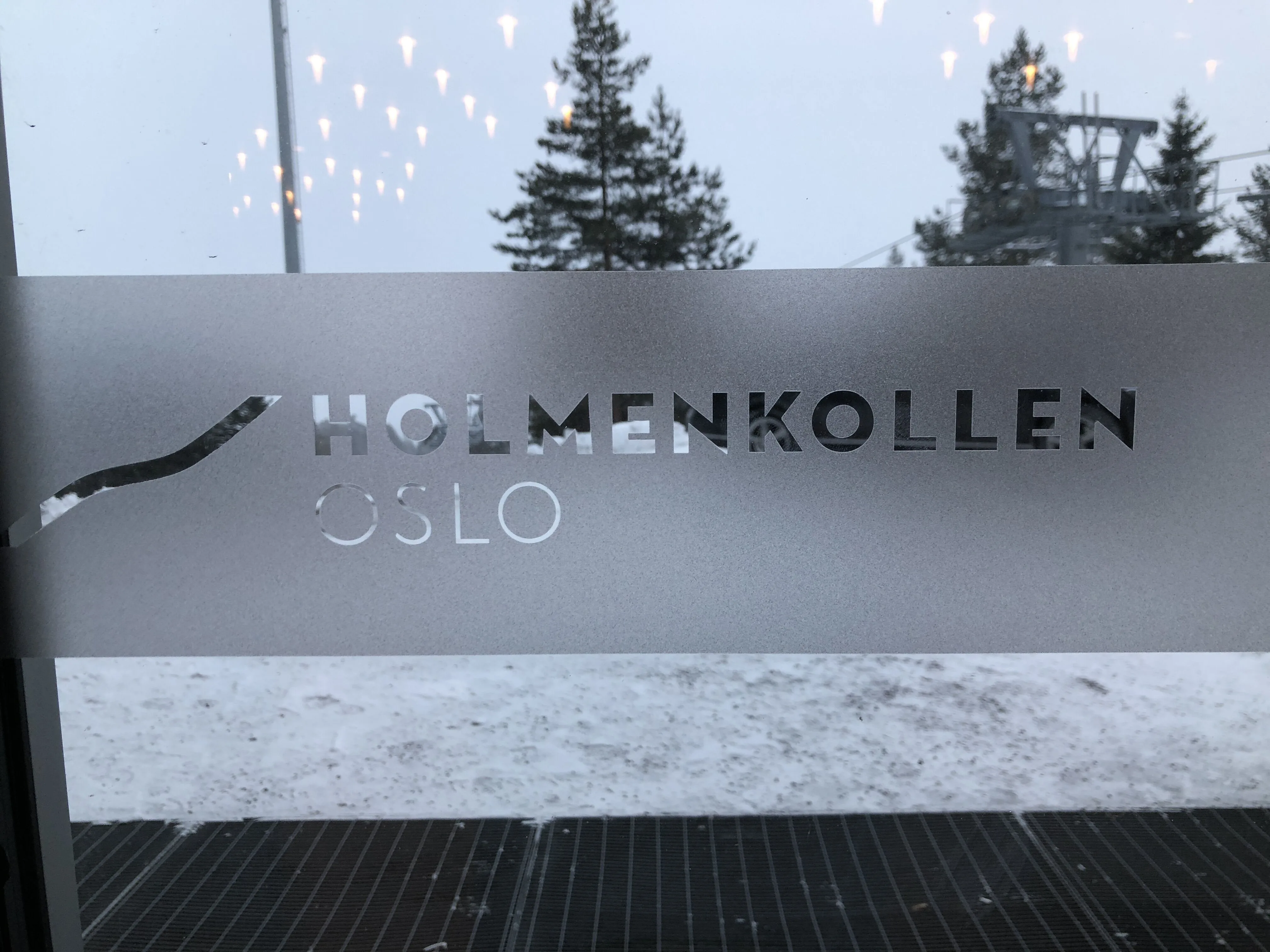 Verschneite Außenaufnahme