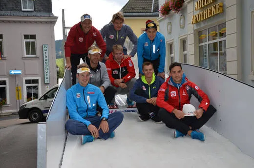 Personen im Umfeld von „Österreichisches NoKo-Team überzeugt sich von K4-Schanze“
