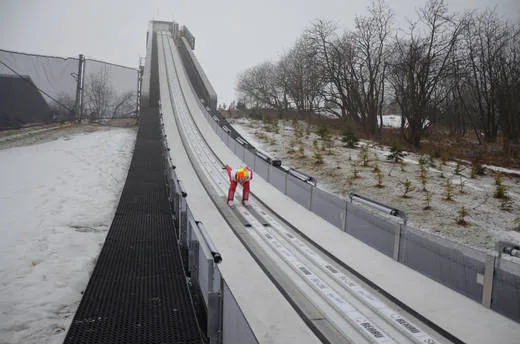 Verschneite Außenaufnahme