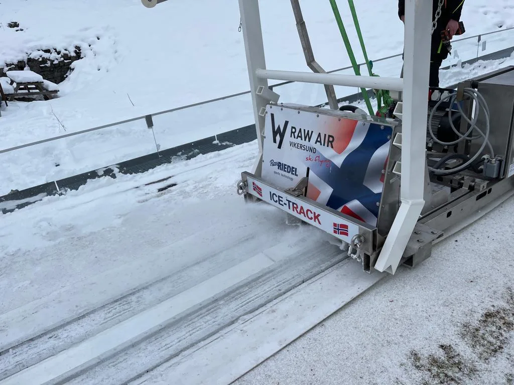 Verschneite Außenaufnahme